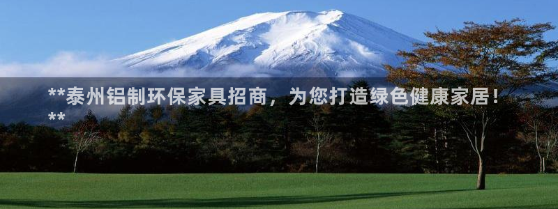 杏耀平台注册：**泰州铝制环保家具招商，为您打造绿色健康家居