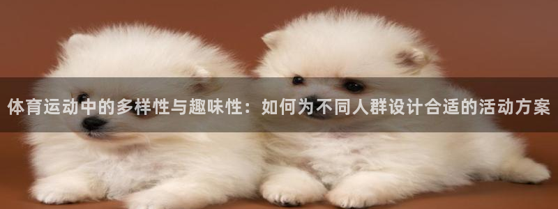 熊猫体育：体育运动中的多样性与趣味性：如何为不同人群设计合适的活动方案